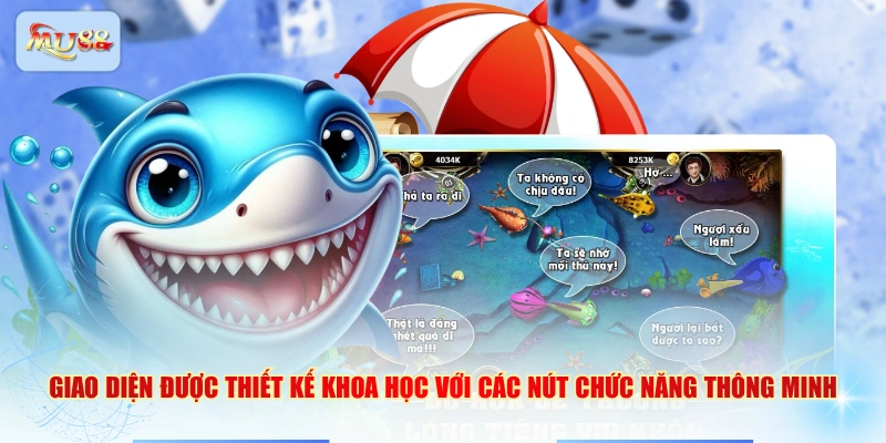 Giao diện được thiết kế khoa học với các nút chức năng thông minh