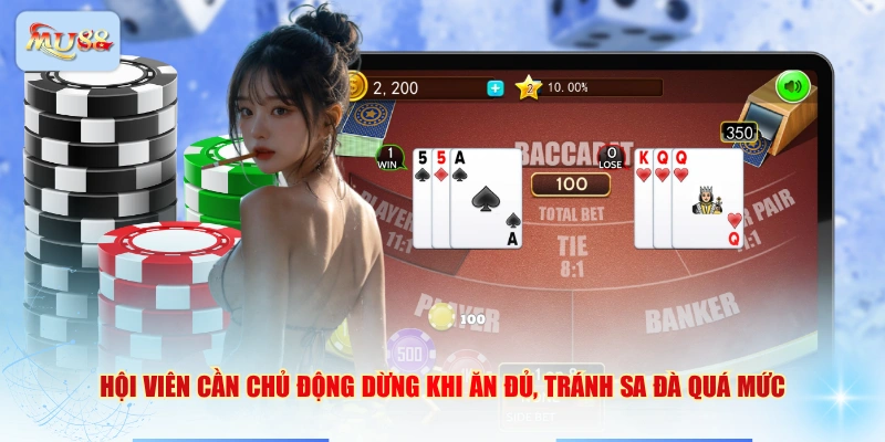 Hội viên cần chủ động dừng khi ăn đủ, tránh sa đà quá mức